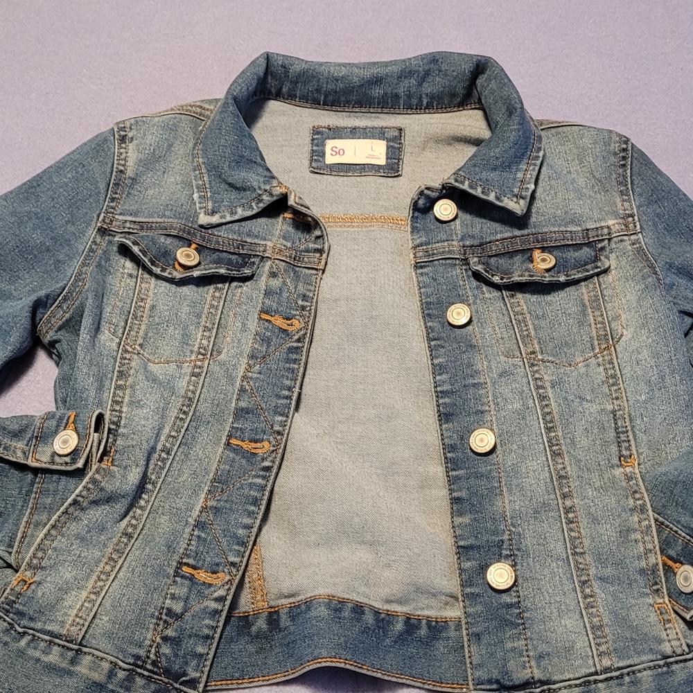 Jean jacket kids sz l